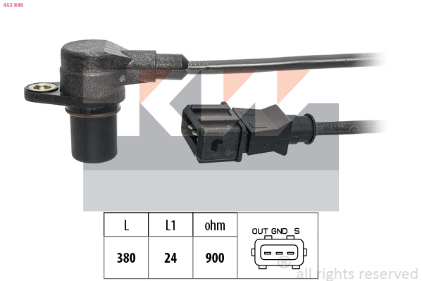 Senzor impulsuri, arbore cotit 453 846 KW